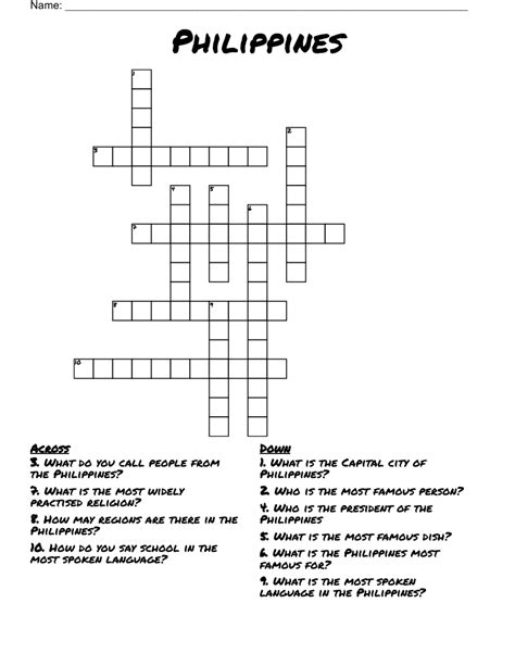 Click the answer to find similar crossword clues. . Philippine municipality crossword